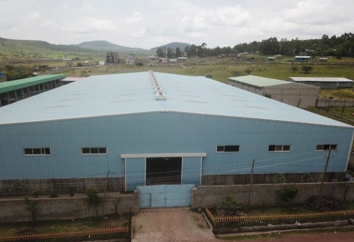 Aerial view of the Gelan production facility