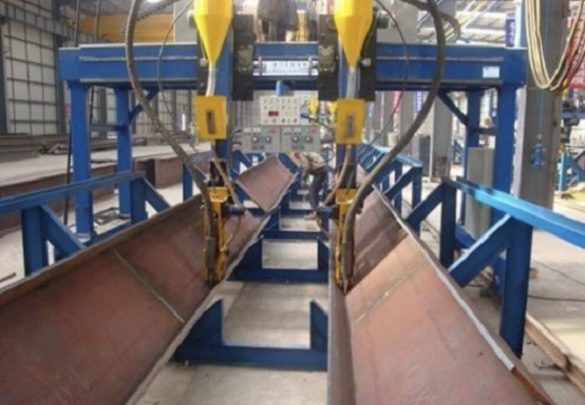 Structural H-beam assembly line