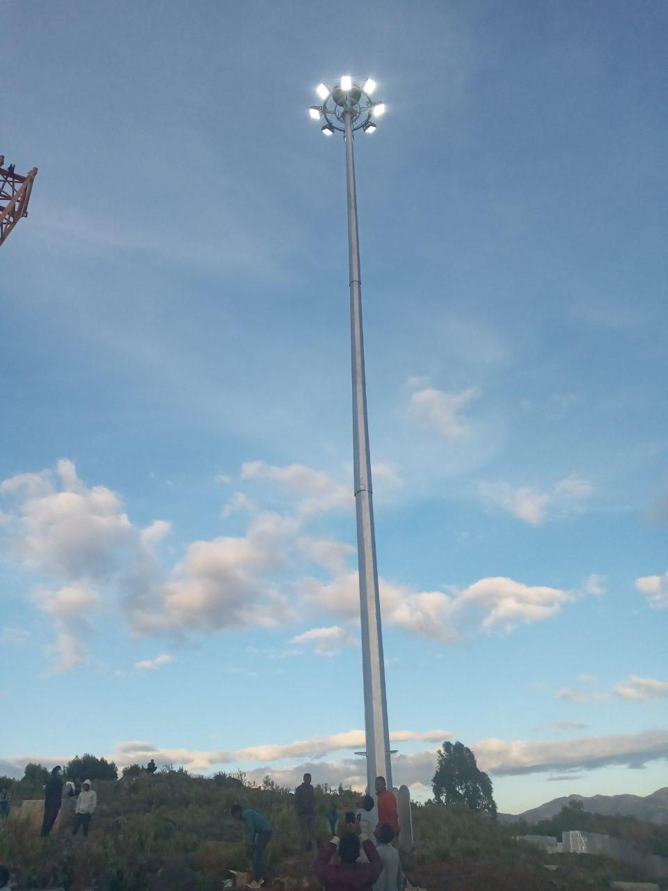 Street Lighting Pole Fabrication for Cross Land Construction